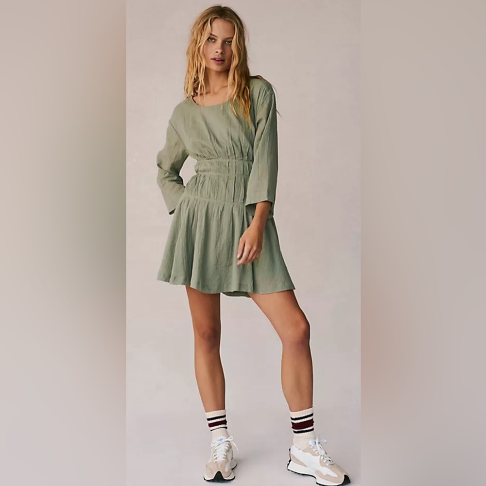 Free People Prettiest Pleats Mini Dress